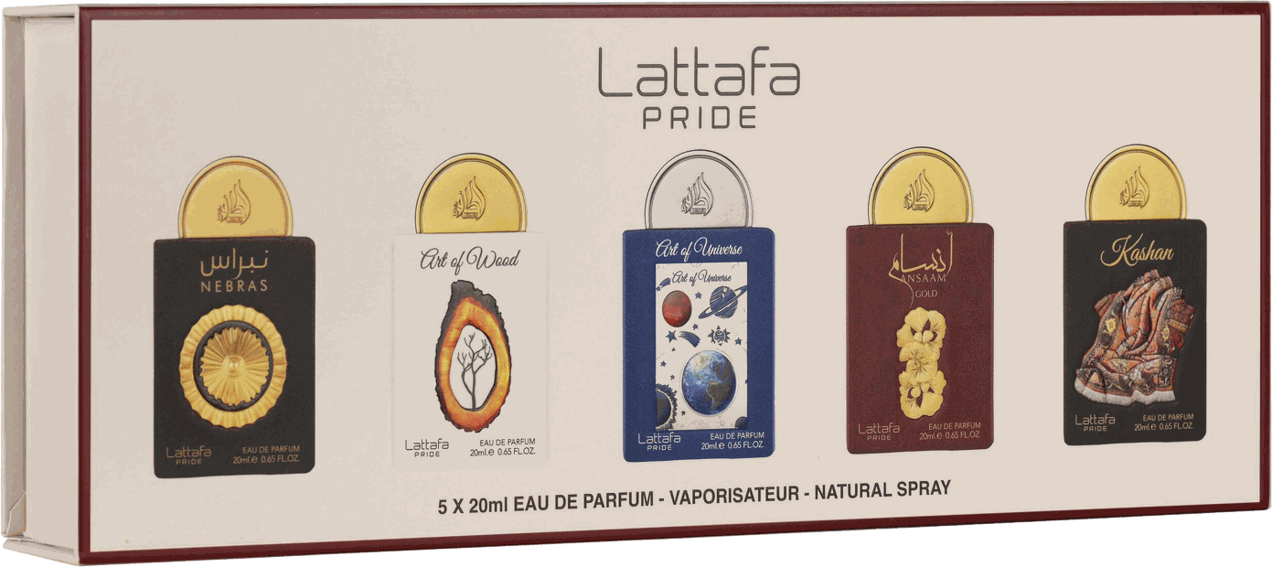 Coffret Lattafa Pride, 5 eaux de parfum de 20 ml
